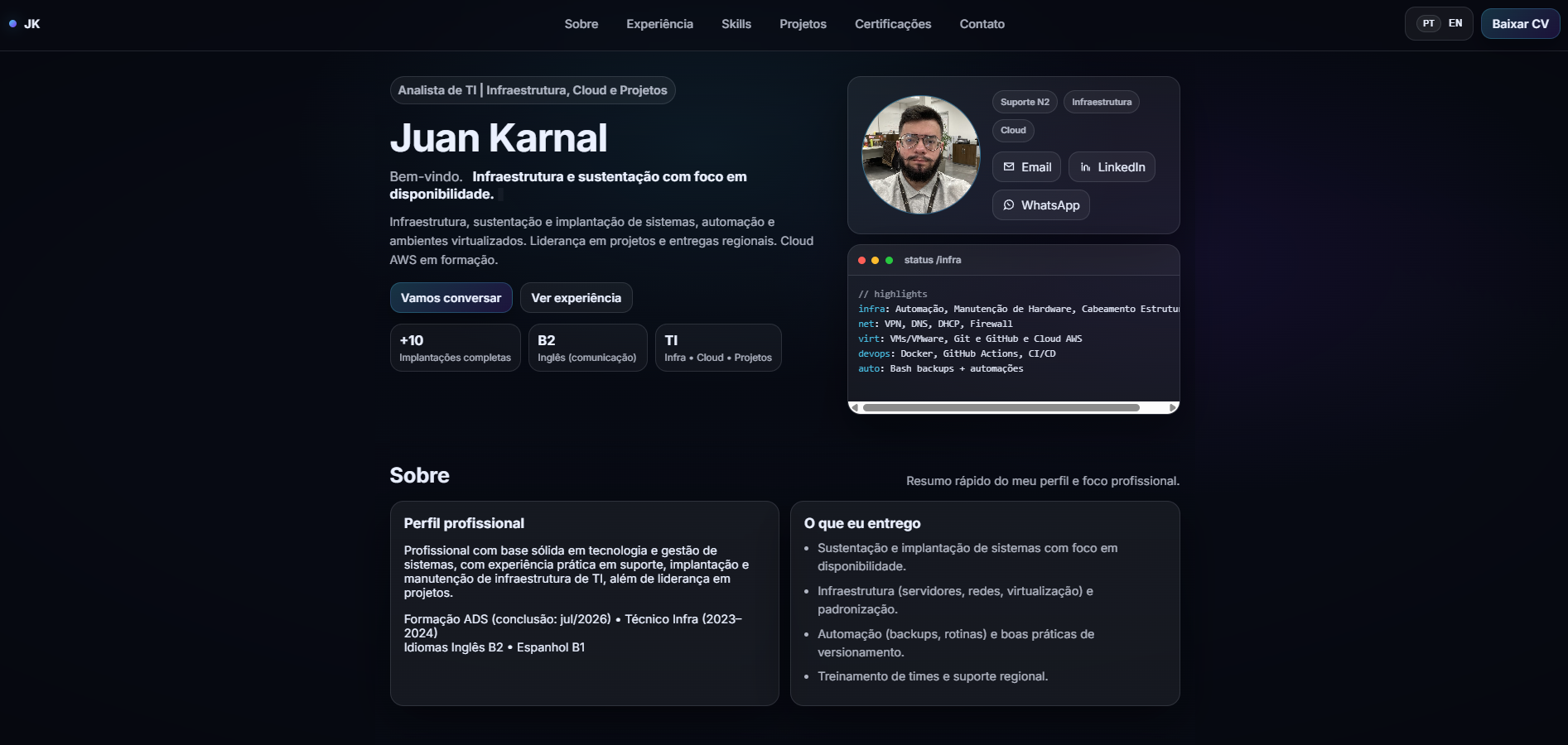 Preview do projeto juankarnal.cloud